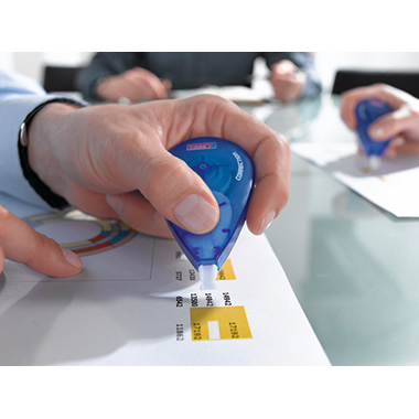 tesa® Korrekturroller ecoLogo® left & right 4,2 mm x 10 m (B x L) seitliche Anwendung 2 St./Pack., Maße: 4,2 mm x 10 m