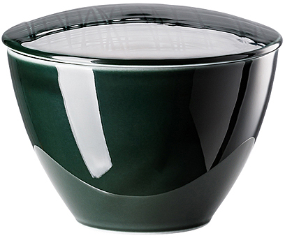 Mesh Colours Forest (Dunkelgrün) von Rosenthal, Zuckerdose, aus Porzellan