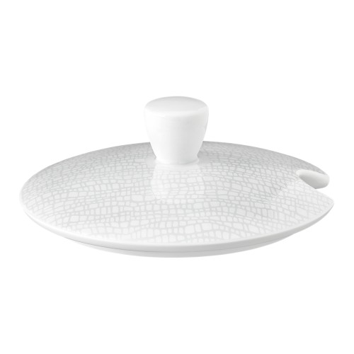 Seltmann Deckel zur Schüssel mit Deckel, rund, Form: Life, Dekor: 25675 Fashion elegant grey, hohe Kantenschlagfestigkeit, Made in Germany