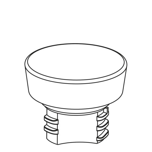 Amphora Deckel für Isolierkanne, 221-1, 222-1 soft schwarz, Maße: 57 x 57 x 45 mm