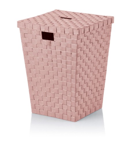 KELA Wäschebox Alvaro PP-Faserband altrosa 40,0x40,0x52,0cm