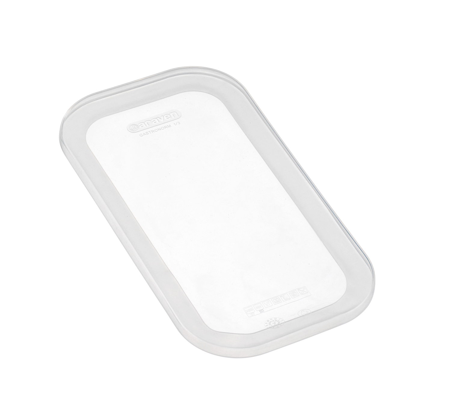 ARAVEN GN 1/3 Silikondeckel, durchsichtig