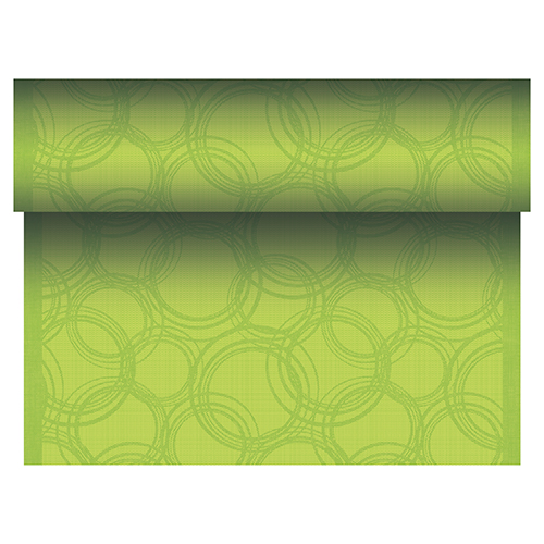Tischläufer, stoffähnlich, PV-Tissue Mix "ROYAL Collection" 24 m x 40 cm limonengrün "Bubbles" von PAPSTAR