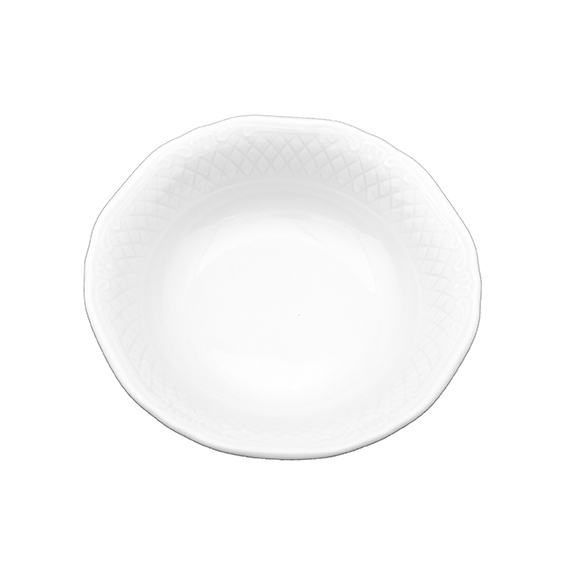 Kompott 14 cm - Form: La Reine - weiss - aus, Porzellan. Hersteller: Eschenbach. "Made in, Germany".