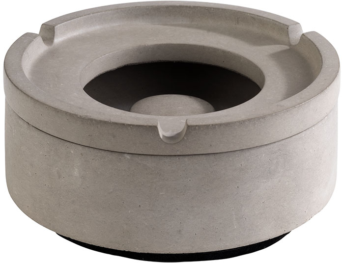 Windaschenbecher -ELEMENT- Ø 10,5 cm, H: 5 cm Beton mit möbelschonender Unterseite nicht spülmaschinengeeignet zerbrechlich