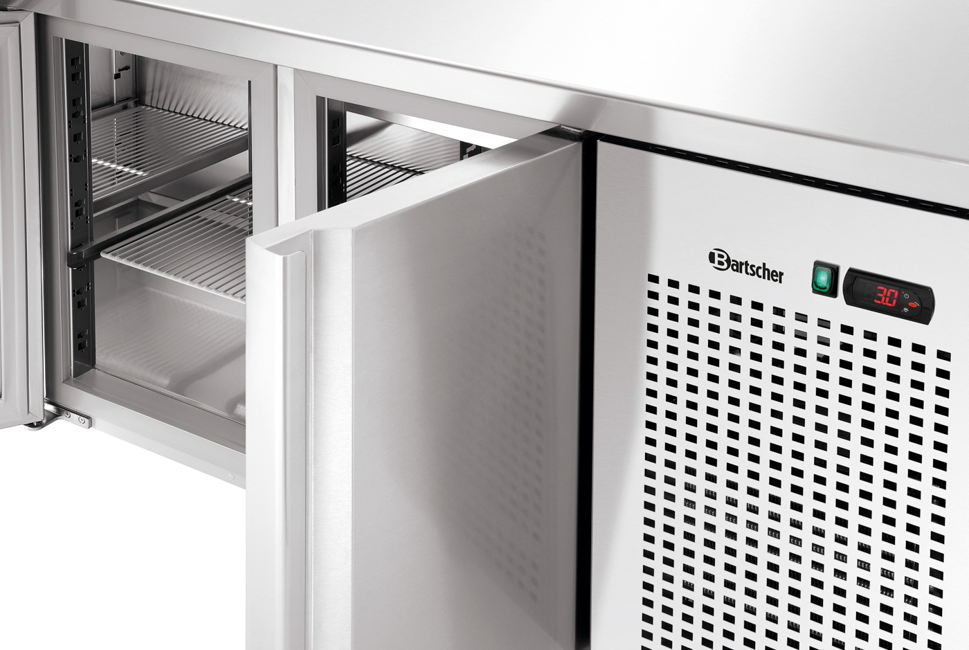 Bartscher Kühltisch T3 MA | Temperaturbereich bis: 10 °C | Maße: 179,2 x 70 x 850 cm. Gewicht: 112 kg
