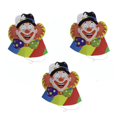 5 Hütchen "Clowngesicht" von PAPSTAR