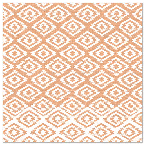 50 Servietten "ROYAL Collection" 1/4-Falz 40 cm x 40 cm terracotta "Ethnic Look" von PAPSTAR