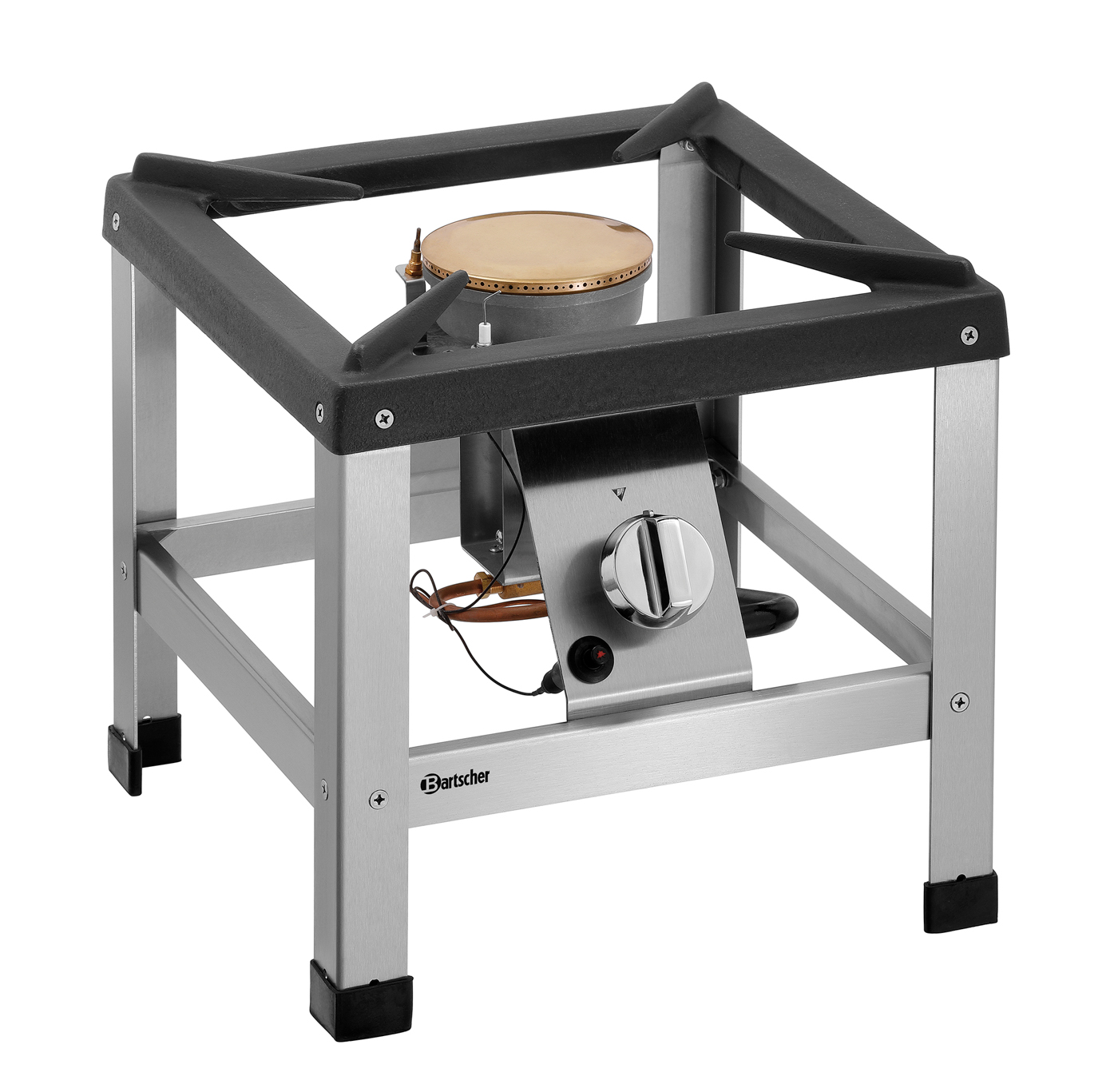 Bartscher Hockerkocher G-1KB 1K680 | Betriebsart:Gas | Maße: 40 x 44 x 38,5 cm. Gewicht: 12,6 kg