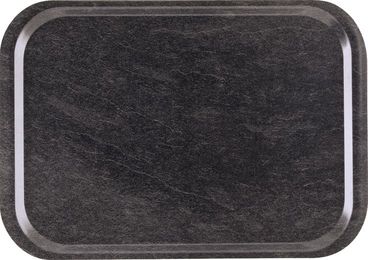 Roltex Fastfood Speisetablett, dunkler Marmor