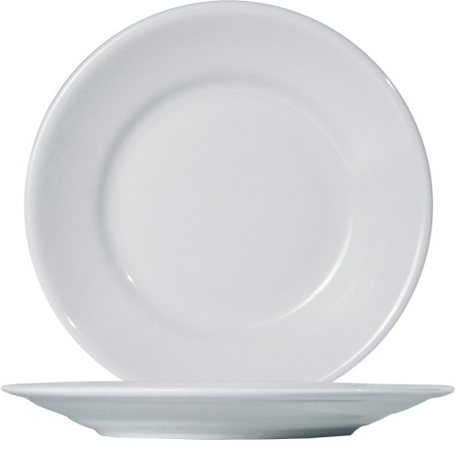 Tivoli Uni Teller flach 26cm * - weiß - Saturnia Porzellan