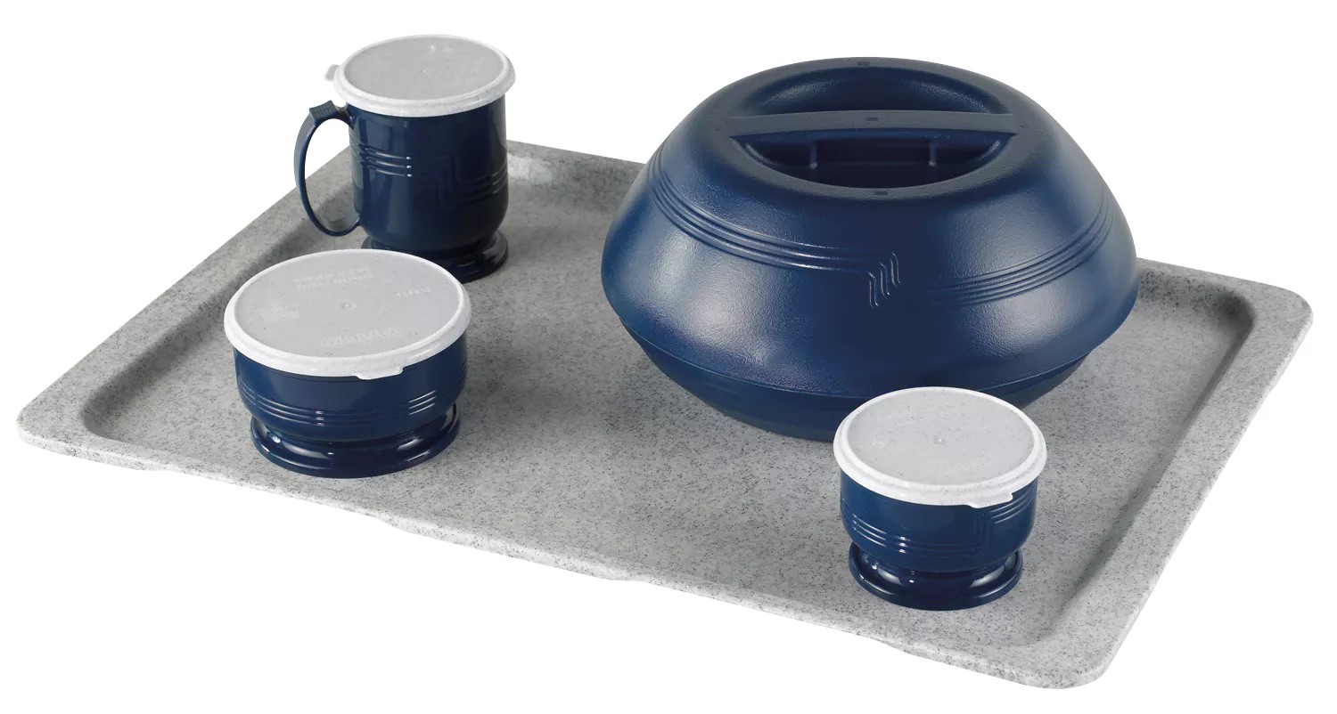 PK Tablett aus Glasfaser verstärktem Polyster Größe 45 x 32 cm lichtgrau