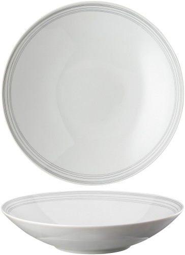 TAC Gropius Stripes 2.0 von Rosenthal, Suppenteller 24 cm, aus Porzellan, spülmaschinengeeignet