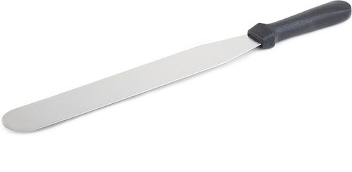 Streichpalette 35 x 5 cm, Länge 48,5 cm flexible Edelstahl-Klinge rutschfester Griff aus Polypropylen, schwarz