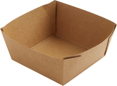 Duni Viking Cube Low Box 510 ml Braun ungeteilt, 300 Stk/Krt (1 x 300 Stk)