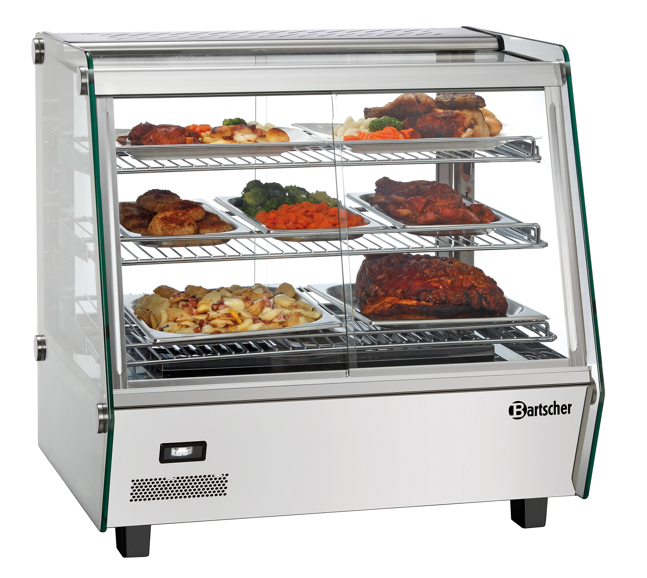 Bartscher Heiße Theke Bartscher DeliPlus I-D |Sicherheitsglas: Ja | Maße: 69 x 59 x 68,5 cm.Gewicht: 36 kg