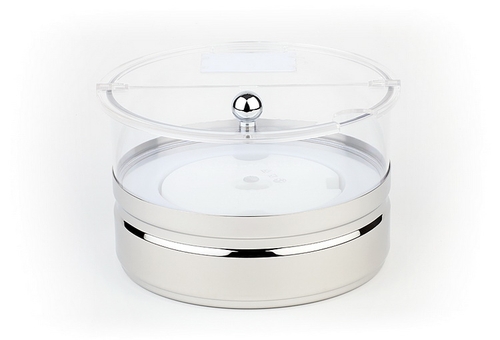 Kühlschale -TOP FRESH- Ø 22 cm, H: 14 cm, 2,5 Liter Set bestehend aus: - 1 Fuß aus 18/10 Edelstahl - 1 Schale aus