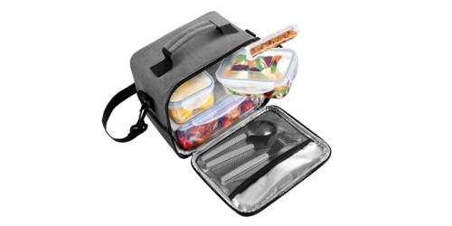 Thermotasche FRESHBOX, mit 3 Dosen, anthrazitfarben