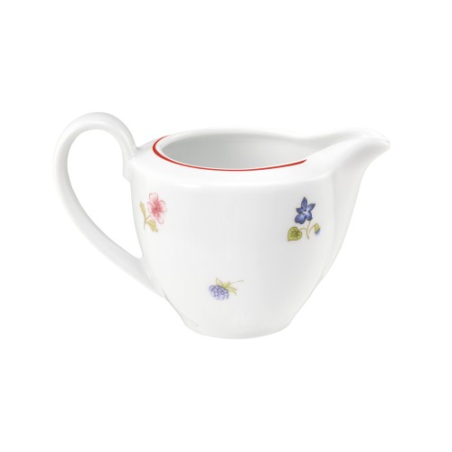 Seltmann Gießer 1 0,15 l, rund, Form: Community, Dekor: 57388 Streublume rote Linie, hohe Kantenschlagfestigkeit, Made in Germany