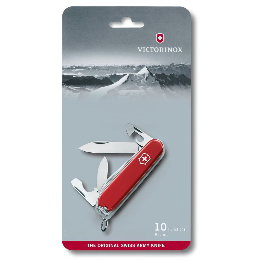 Victorinox Taschenwerkzeugrot Recruit, in gross Blister