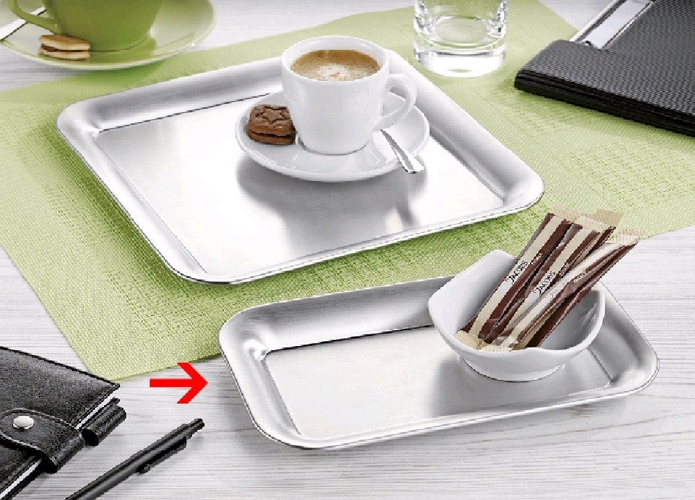 Kaffeehaustablett CHARME rechteckig, 21,5 x 13 x 1,5 cm (LxBxH),