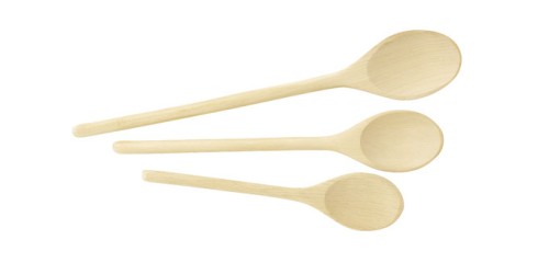 Ovale Kochlöffel WOODY, Set 3 St.