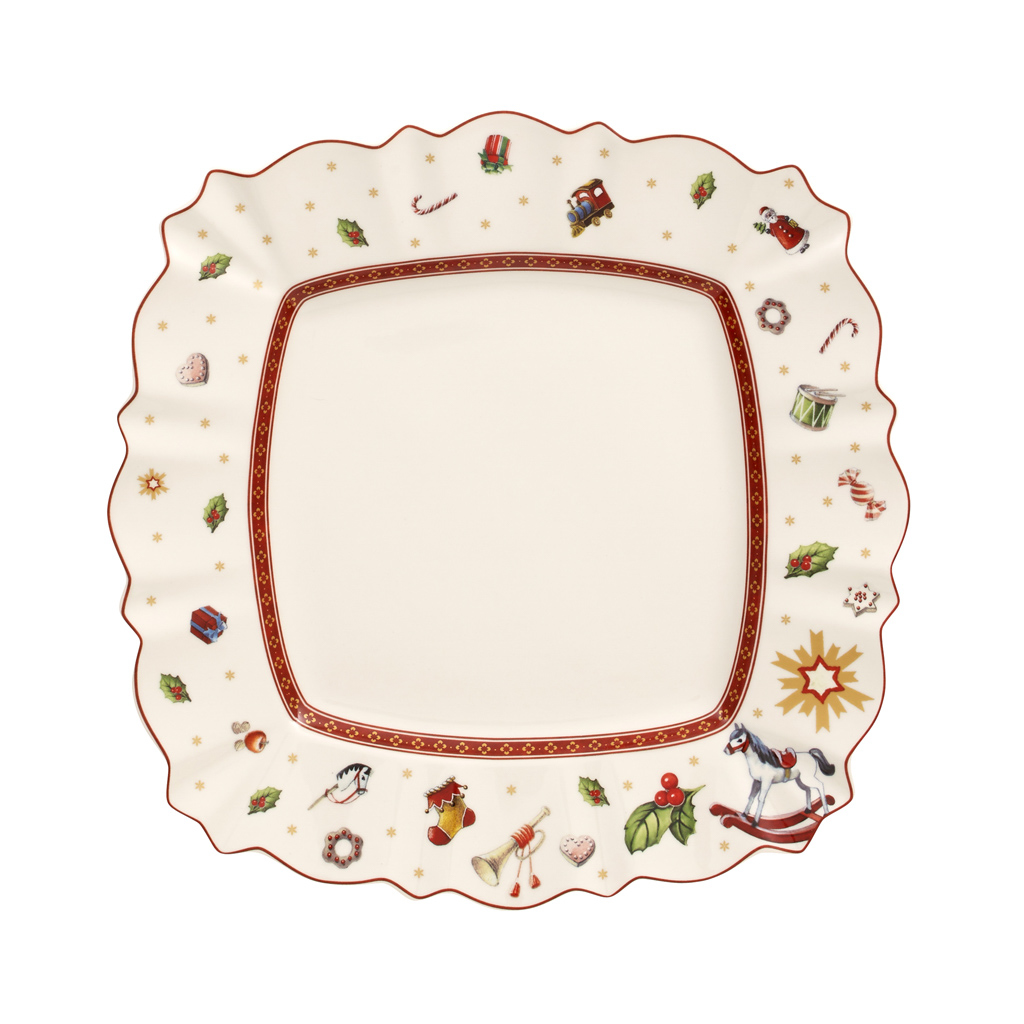 Villeroy und Boch Speiseteller eckig - Maße: 28,5 x 28,5 x 3,4 cm / Ser.: Toy's Delight