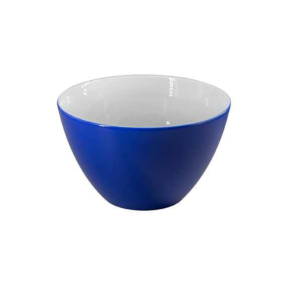 Schüssel/Müsli 13,5 cm - Form: Table Selection - Dekor 79173 royalblau - aus Porzellan.