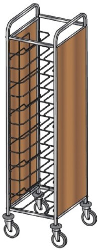 ETERNASOLID® Tablettwagen 12 Universal, 2 Seiten Paneele MDF