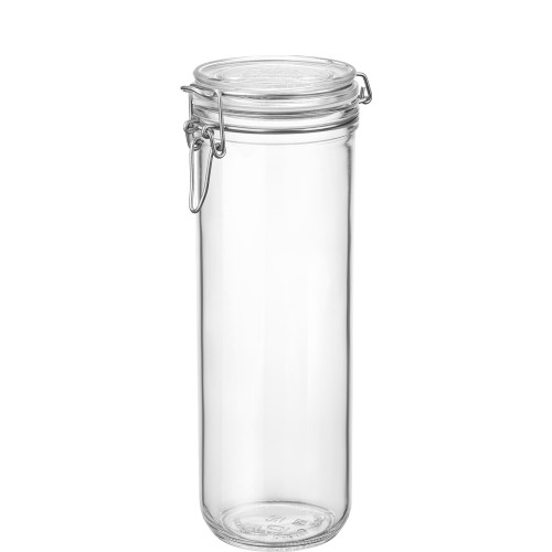 Fido Spaghetti Vorratsglas rund 146 cl mit Bügelverschluss aus Zinkdraht