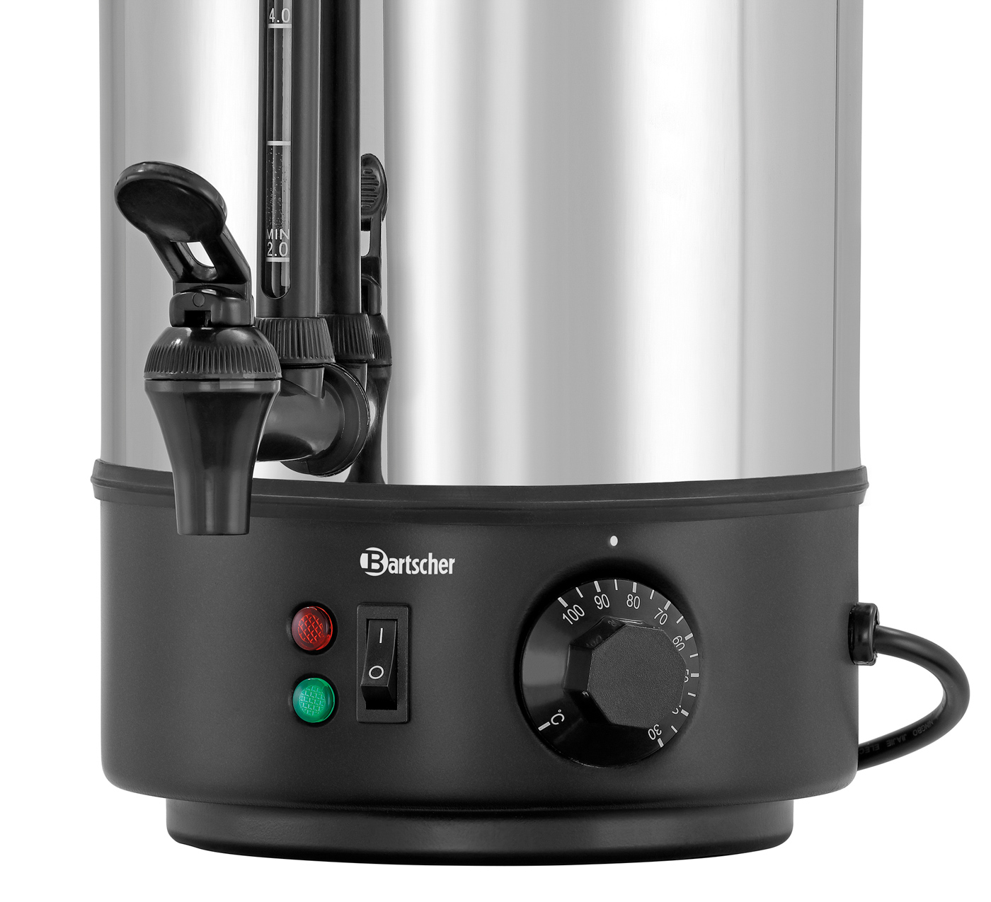 Bartscher Heißwasser-Spender 6L | Inhalt: 6 Liter| Maße: 27 x 29 x 40,0 cm. Gewicht: 1,8 kg