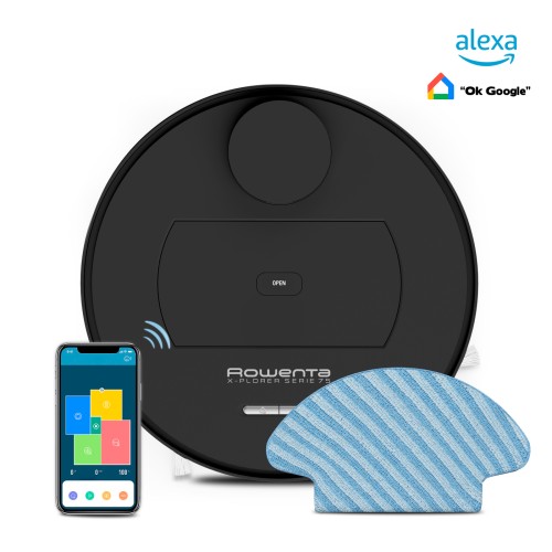 Rowenta X-Plorer Serie 75 Saugroboter, hochpräzise Navigation, Animal Care-Modell, 4-in-1 Reinigungswirkung, kompatibel mit