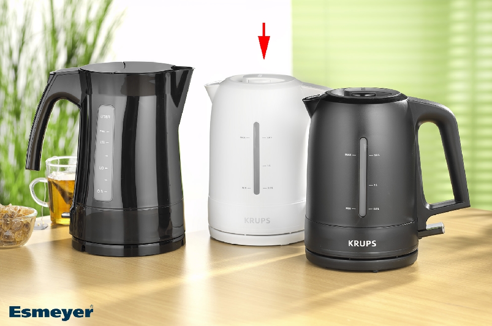 Krups Wasserkocher PRO AROMA, Farbe: weiß, matt, Fassungsvermögen: 1,6 l, 2.400 Watt