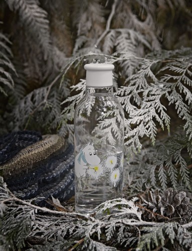 RIG-TIG x Moomin Trinkflasche 0.75 l. blau, Maße: 345 x 130 x 10 mm