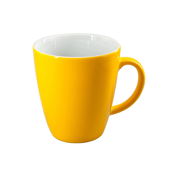 Becher mit Henkel 0,35 l - Form: Table Selection - Dekor 79170 sonnengelb - aus Porzellan.