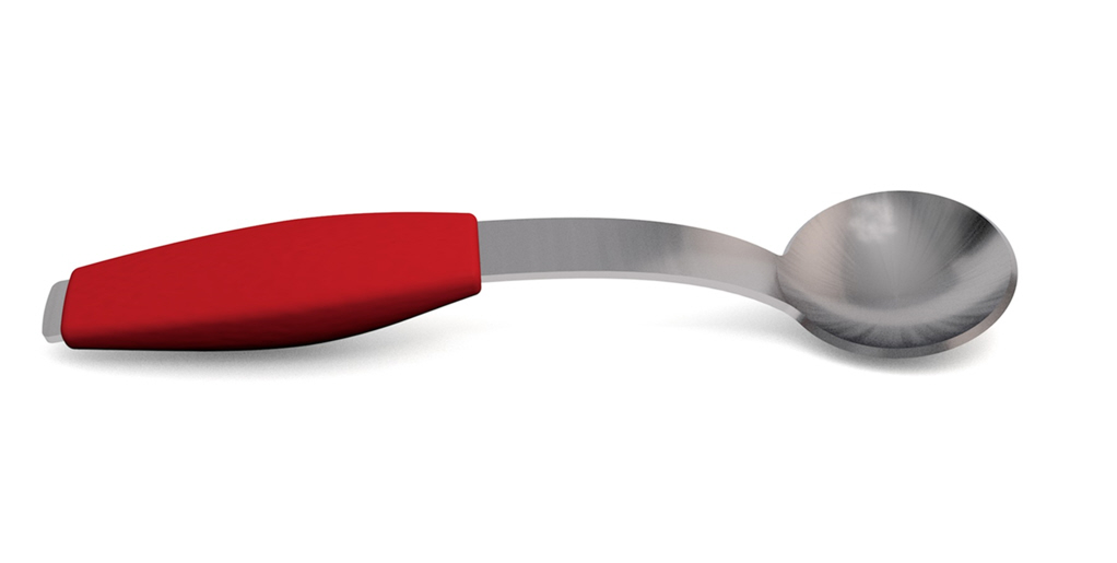 Ornamin Löffel der Serie 900 mit rotem Griffkissen
