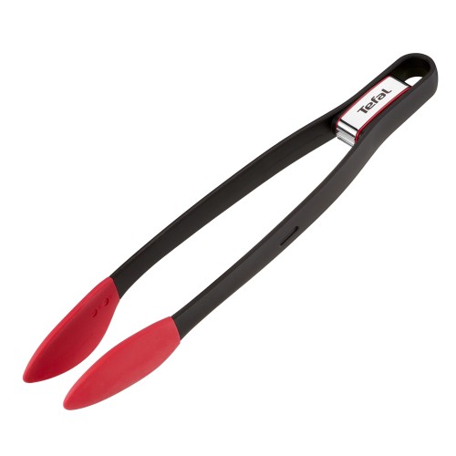 Tefal Ingenio Küchenzangen, Platinsilikonkopf, Verschlussystem, Einfach einzuräumen, BPA-frei, Hitzebeständig bis zu 250 °C