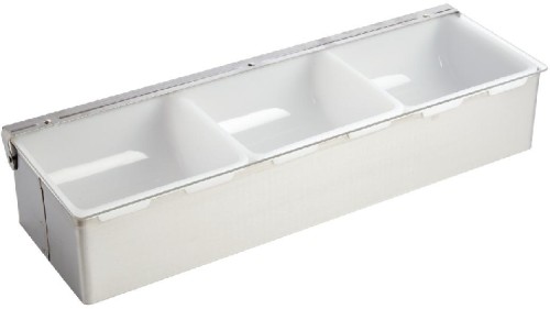 Bar Beilagenbehälter mit 3 herausnehmbaren Behältern