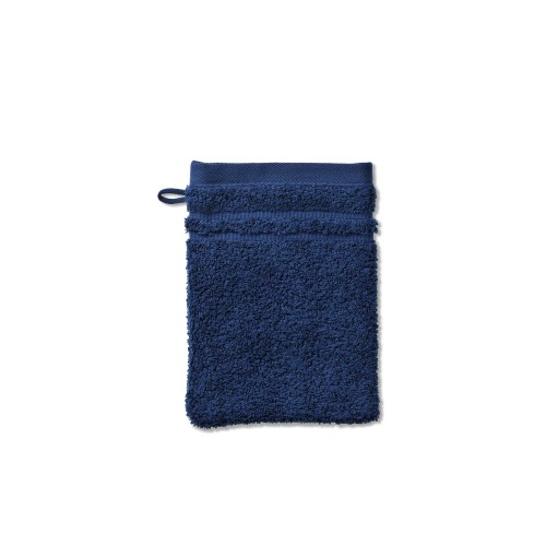 KELA Waschhandschuh Leonora 100%Baumwolle Premium marineblau 15,0x21,0cm