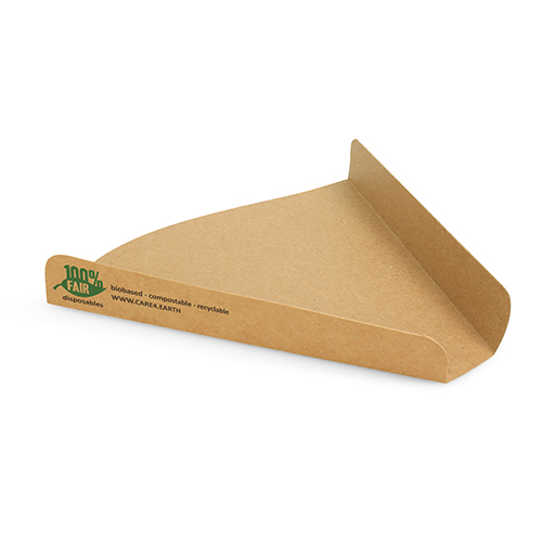80 Pizza-Trays, Pappe "pure" 2,5 cm x 17,1 cm x 18,3 cm braun "100% Fair" extra groß von PAPSTAR