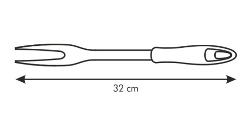 Gabel PRESTO Kunststoff, rostfreier Edelstahl Spülmaschinenfest