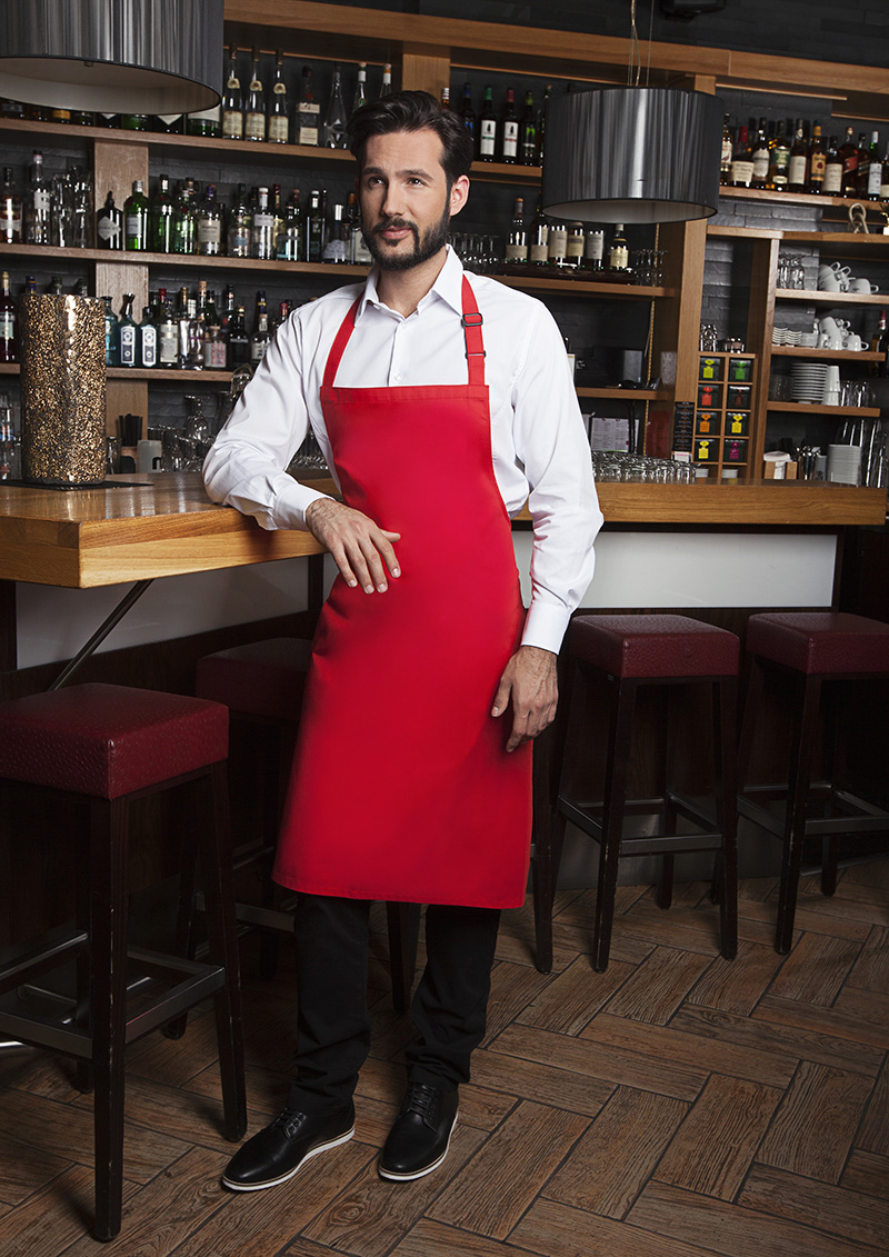 Latzschürze Basic mit Schnalle - Maße: 75 x 90 cm (Breite x Länge)