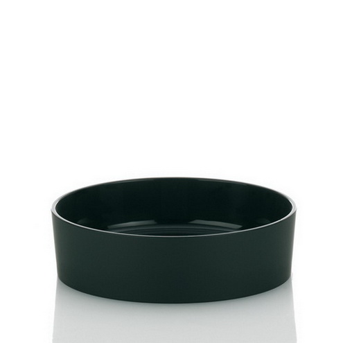 Kela Seifenschale Dark ABS-Kunststoff schwarz 3cm 11cmØ Badaccessoires: Seifenschale DARK aus schwarzem Kunststoff. Die Oberfläche ist