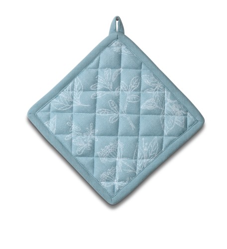 Kela Topflappen Svea aus 100% Baumwolle, frostblau, ca. 200mm x 200mm (L x B)