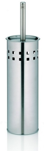 Kela Wc-Garnitur Leo Edelstahl silber matt 38cm 10cmØ