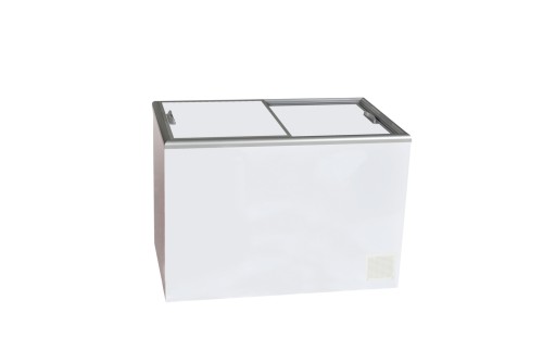 SARO Gewerbetiefkühltruhe mit isoliertem Schiebedeckel Modell CUBE 35 Made in Europe - Material: (Gehäuse + Innenraum) Stahl