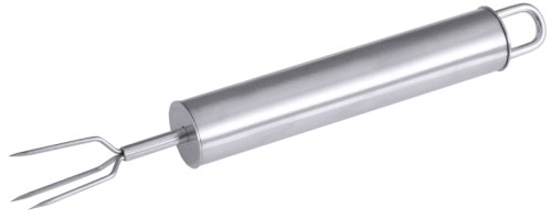 Pellkartoffelgabel Serie POLARIS, mit seidenmatt poliertem Griff aus Edelstahl 18/10, mit drei Drahtzinken aus Edelstahl 18/10,