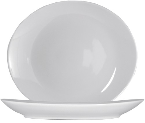 Tivoli Uni Steakteller 27,5cm * - weiß - Saturnia Porzellan