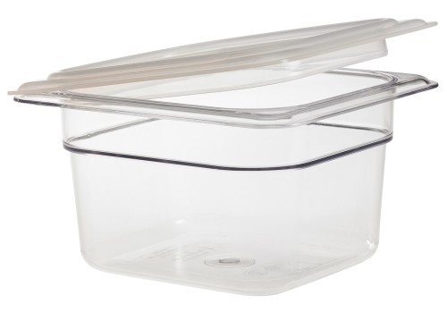 Lichtdurchlässiger, luftdichter Polypropylen-Gastronorm-Behälter-Deckel GN1/6 von Cambro