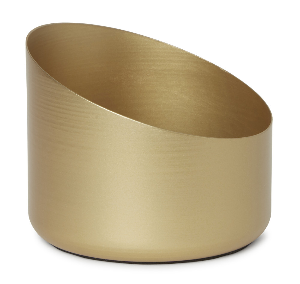 DUNI Kerzenteller Metall Frans, 70x85mm gold